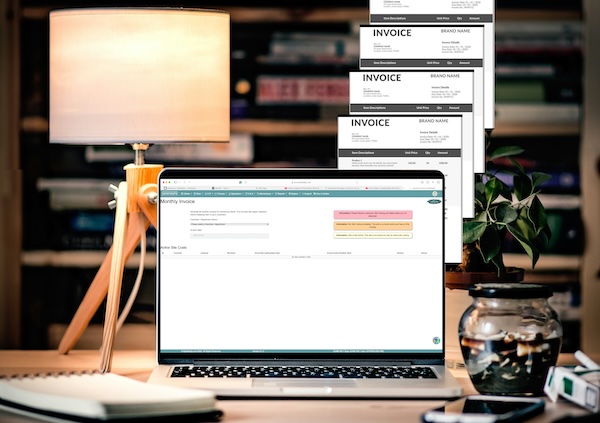 Financial dashboard for invoicing and budgeting
